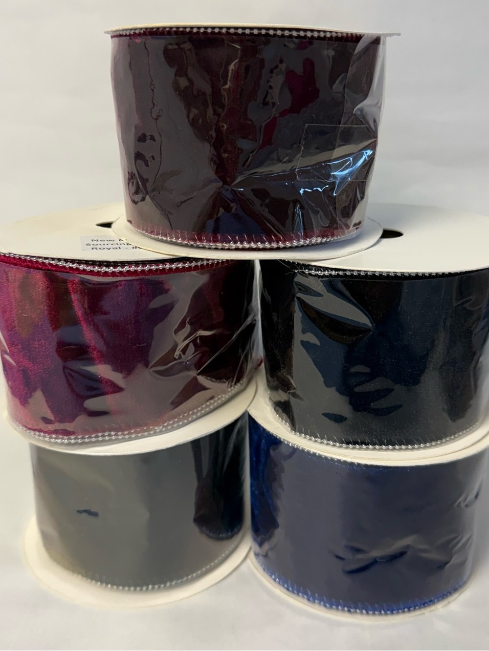 JAS Decorative Velvet Wired Ribbon - Assortment NWT